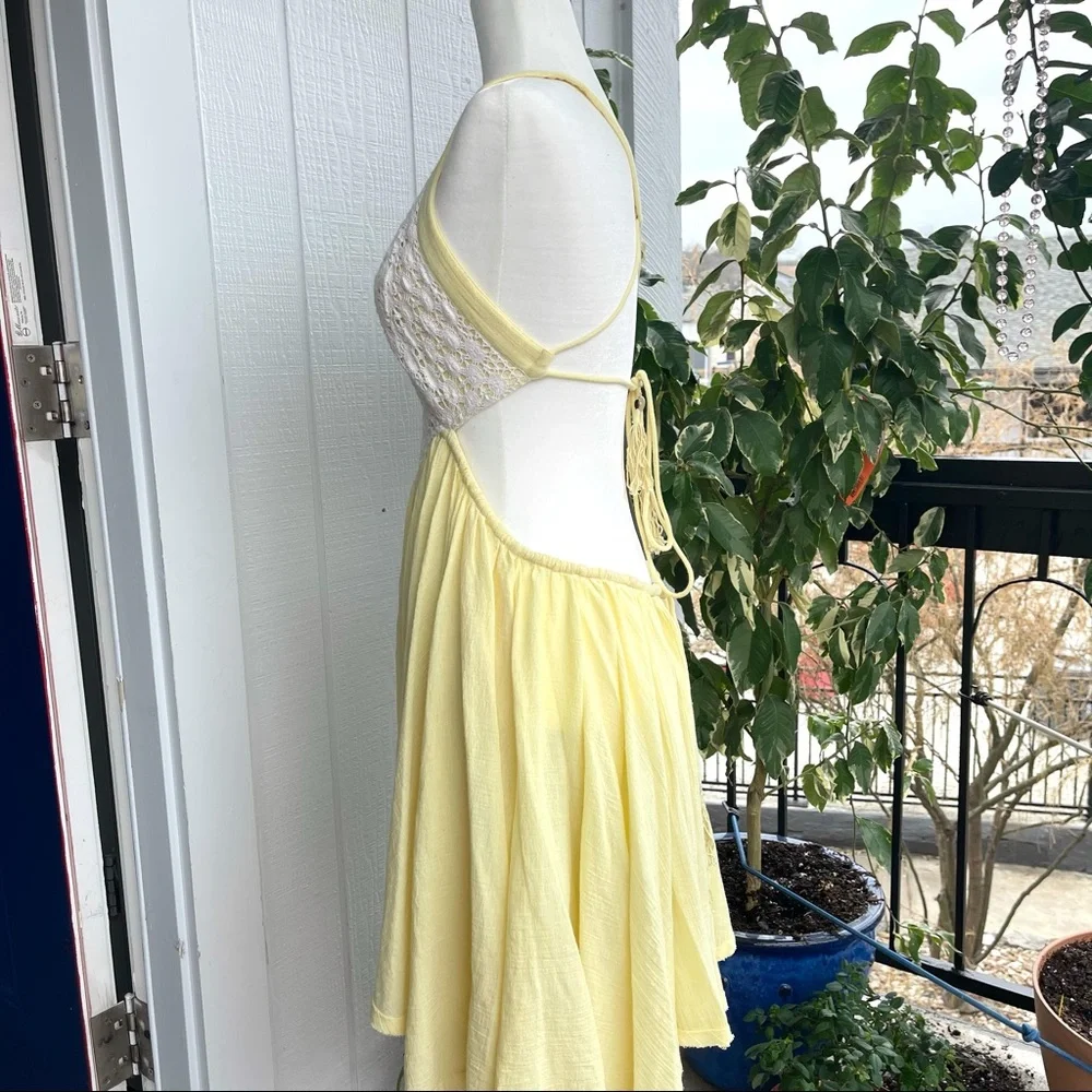 Yellow and white Free people summer dress - Picture 5 of 11